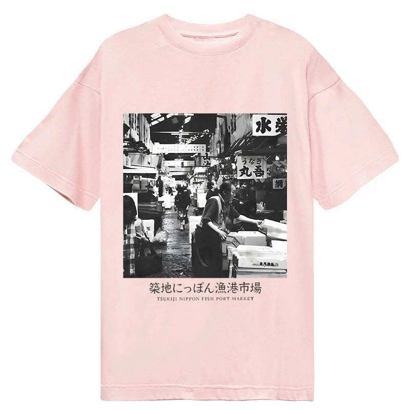 Kyoto-Lion Tsukiji Fish Market Photo Classic T-Shirt
