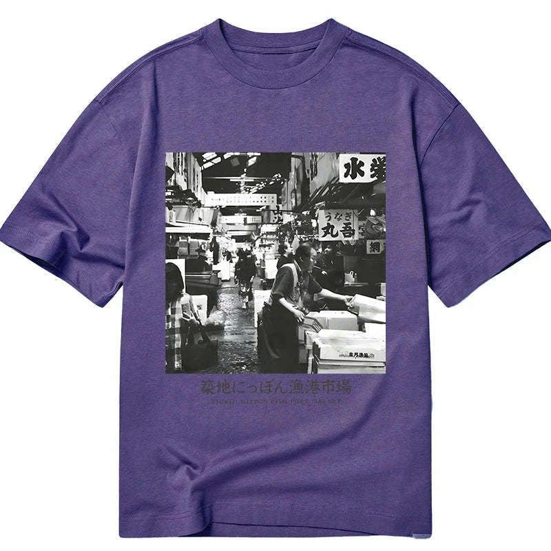 Kyoto-Lion Tsukiji Fish Market Photo Classic T-Shirt