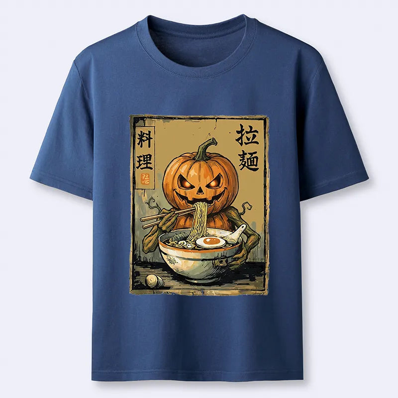 Kyoto-Lion Pumpkin Eating Ramen Classic T-Shirt
