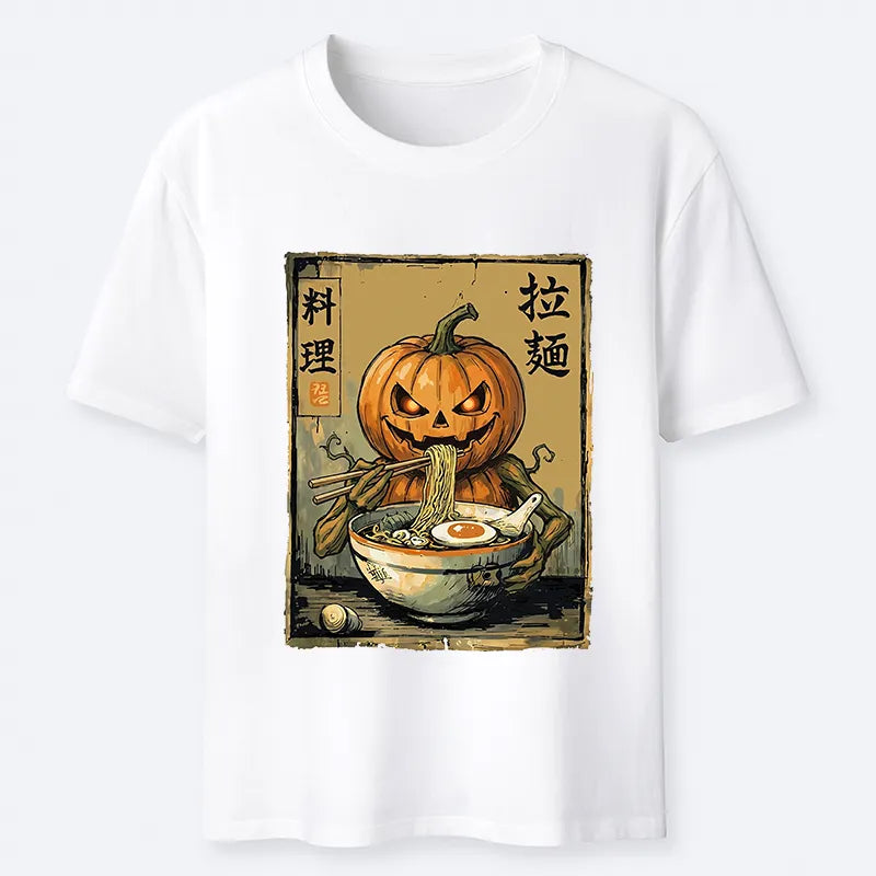 Kyoto-Lion Pumpkin Eating Ramen Classic T-Shirt