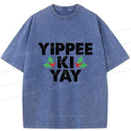 Kyoto-Lion Christmas Mantra Washed T-Shirt