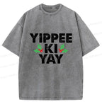 Kyoto-Lion Christmas Mantra Washed T-Shirt