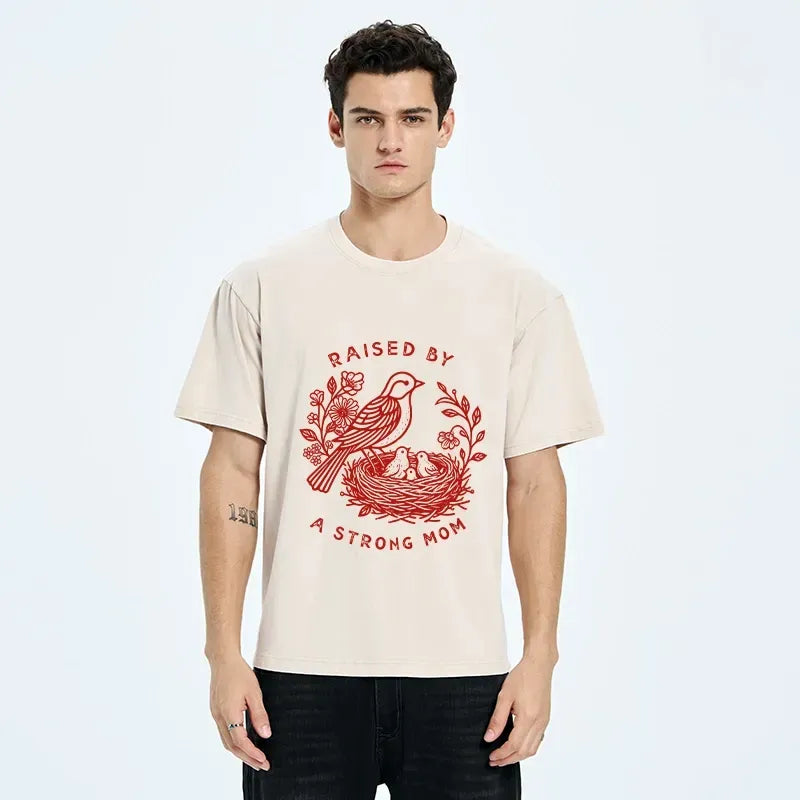 Japanese vintage mother bird t-shirt