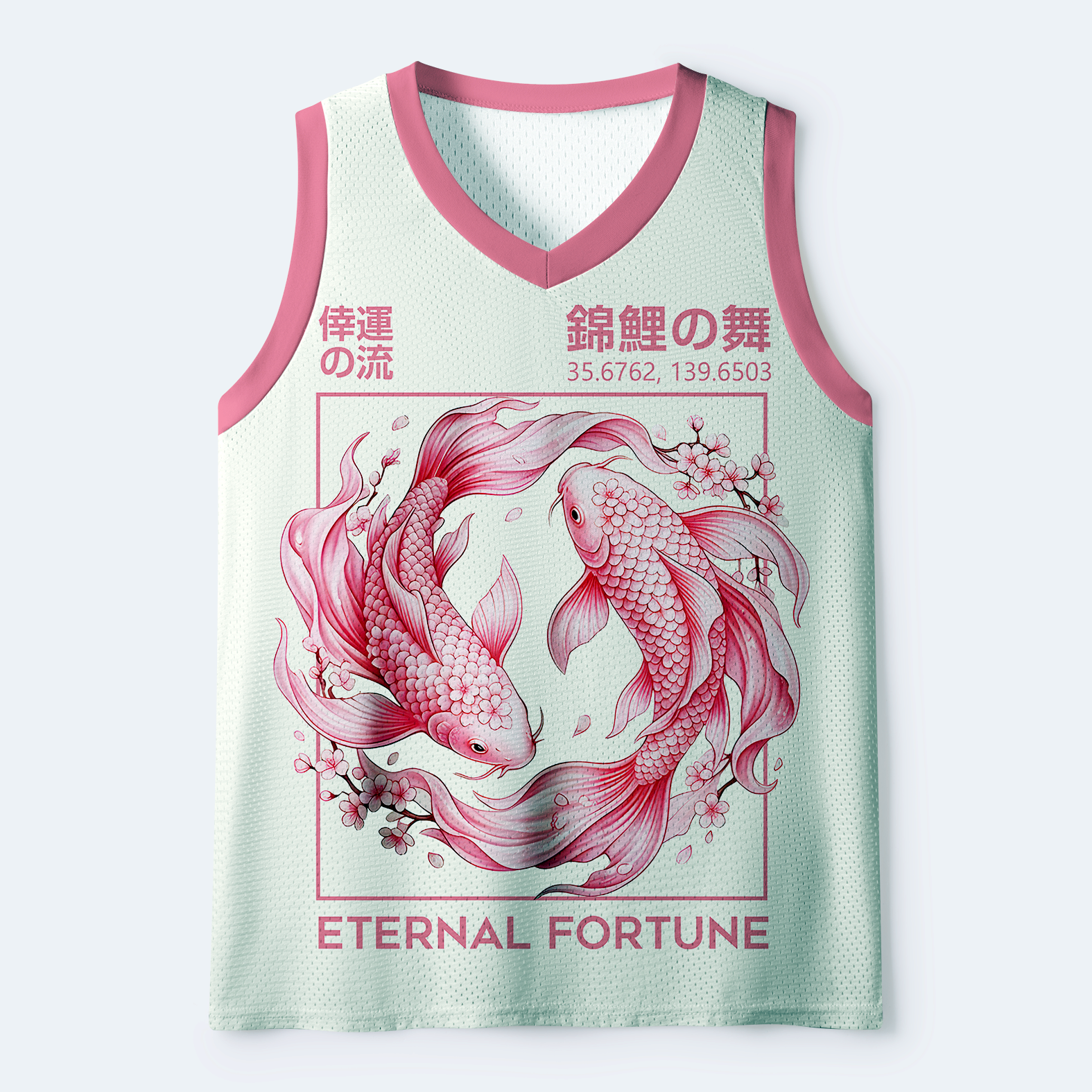 Breathable Nishikigoi Tank Top for Gym