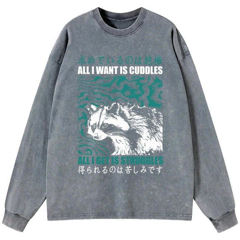 kyoto lion washed long sleeve t-shirt