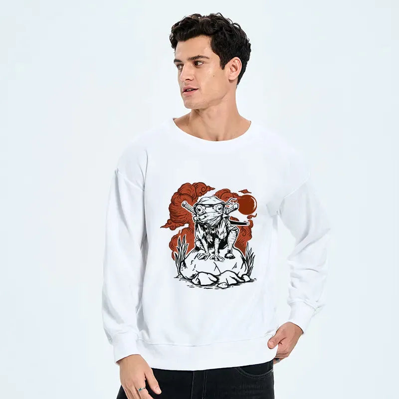 Premium Kyoto Lion Frog Sweatshirt for Vacation