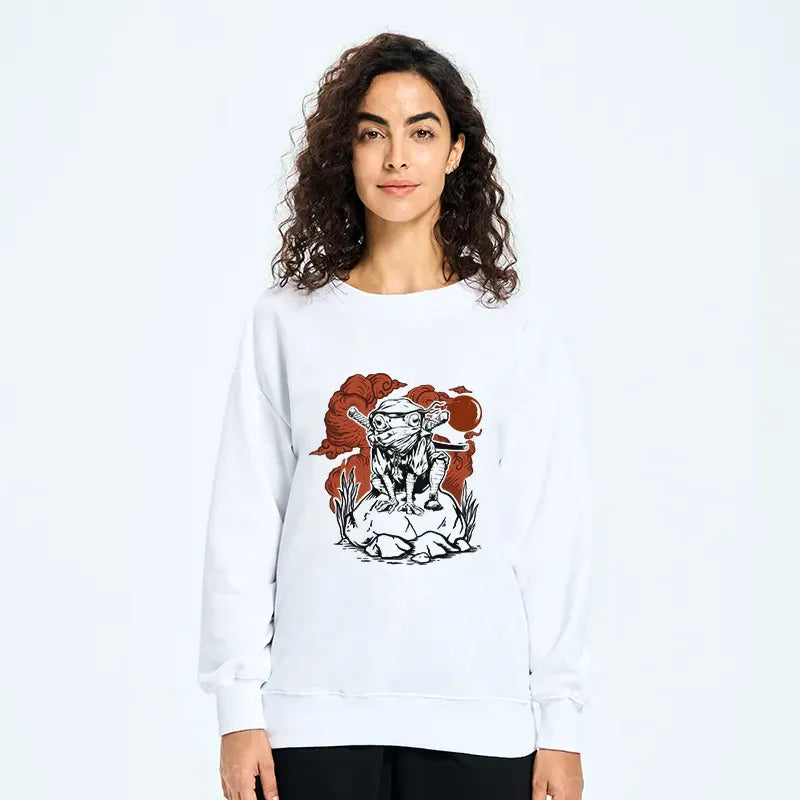 Kyoto-Lion Ninja Frog Japanese Sweatshirt
