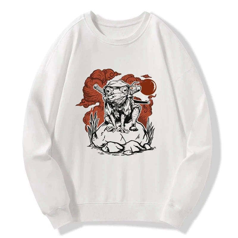 Kyoto-Lion Ninja Frog Japanese Sweatshirt