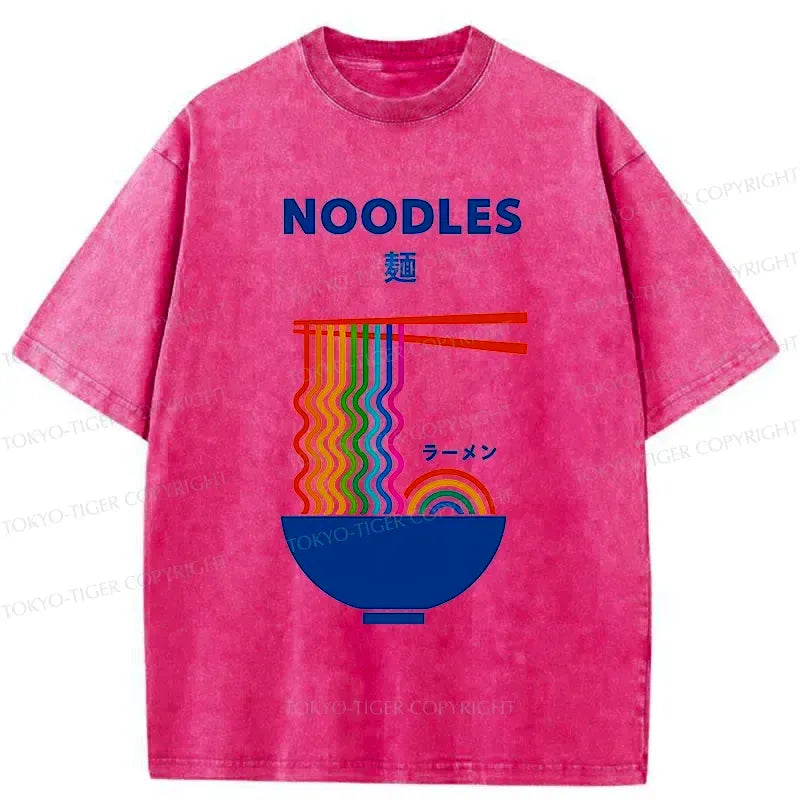 Kyoto-Lion Rainbow Ramen Washed T-Shirt