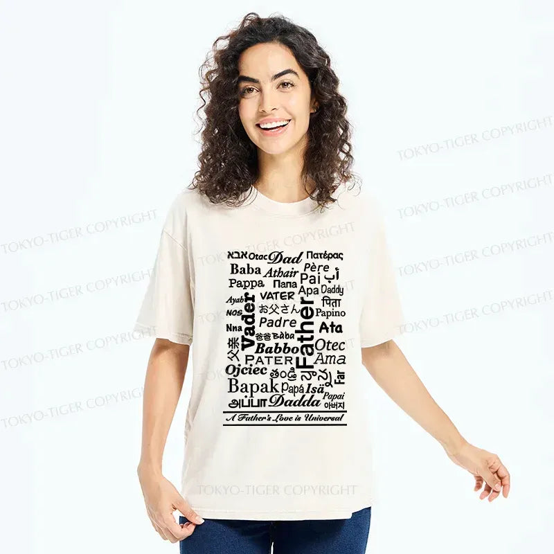 Kyoto Lion Washed T-Shirt for Father