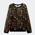 Kyoto-Lion Enchanted Forest Mushroom Christmas Ugly Sweatshirt