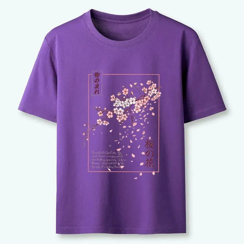 Kyoto-Lion Falling Petals Art Classic T-Shirt