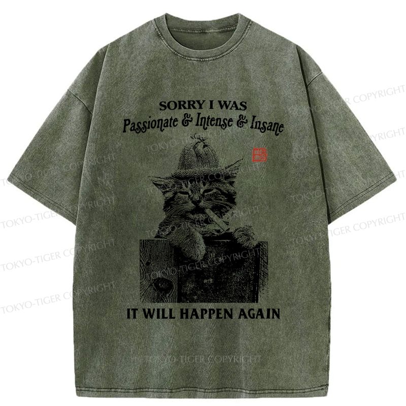 Japanese Washed T-Shirt for Streetwear