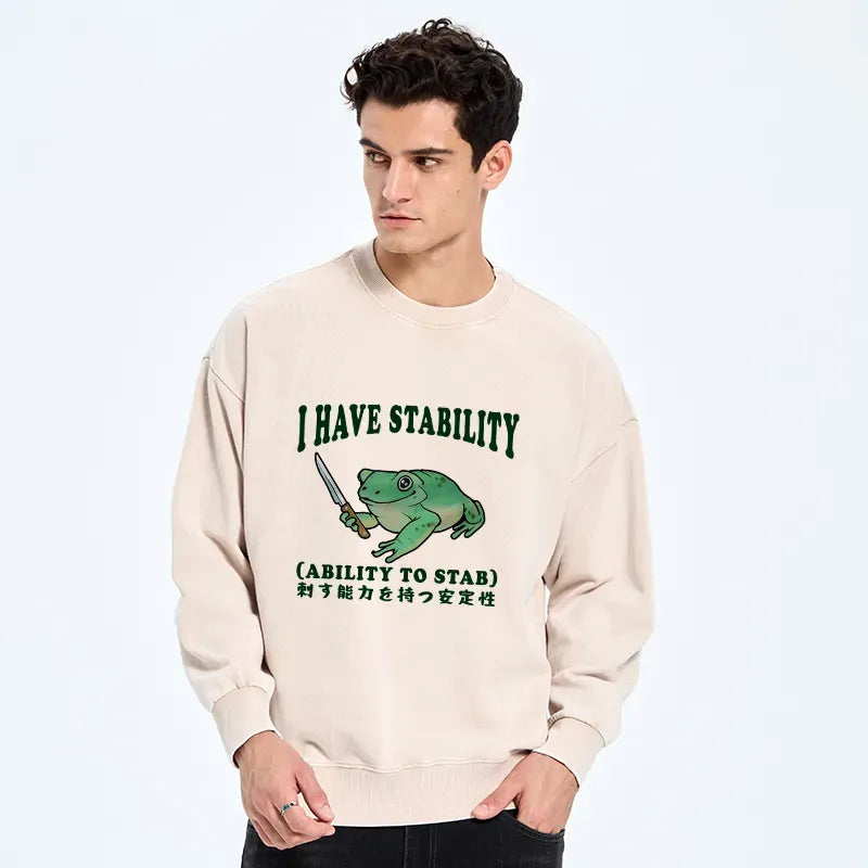 Kyoto Lion Japanese Frog Washed Sweatshirt