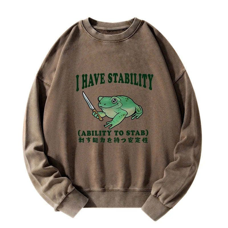 Mentally Stable Assassin Frog Sweatshirt Gift for Him