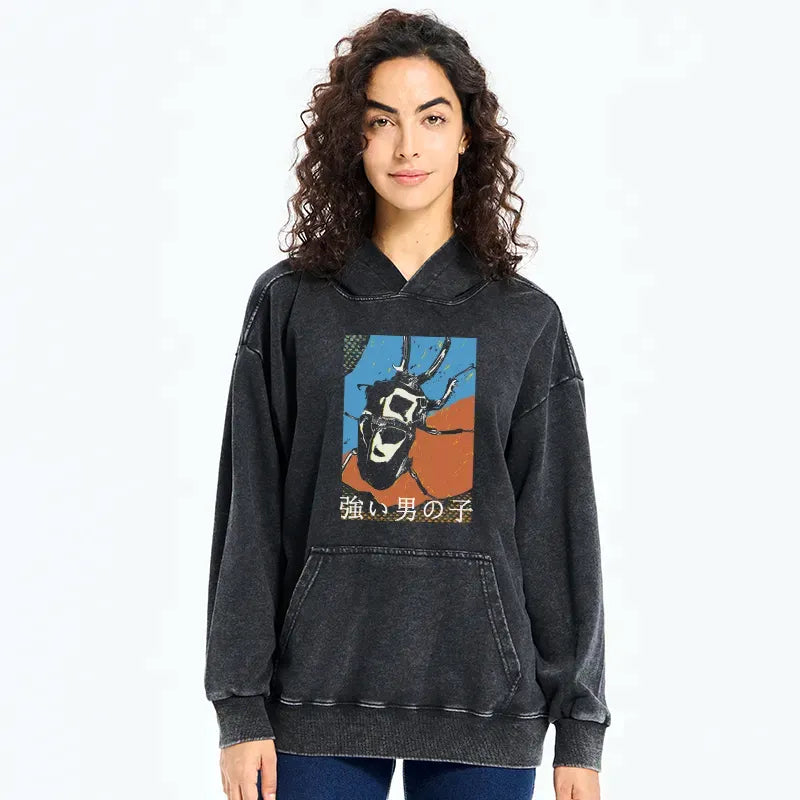 unisex Japanese culture hoodie daily wear