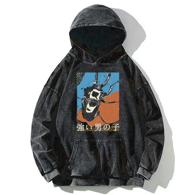 unisex Japanese culture hoodie daily wear