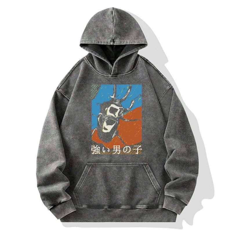 unisex Japanese culture hoodie daily wear