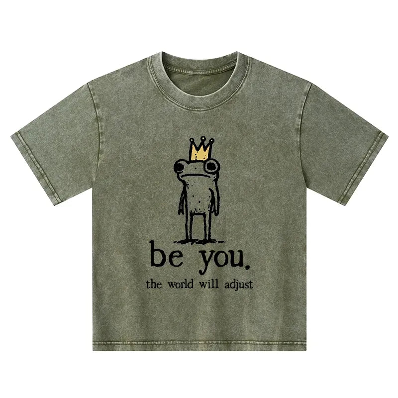 Washed Kids T-Shirt Japanese Style