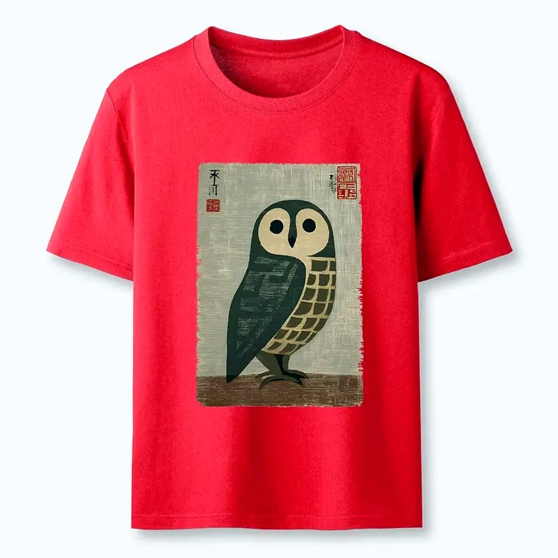 Kyoto-Lion Traditional Owl In Japanese Art Classic T-Shirt