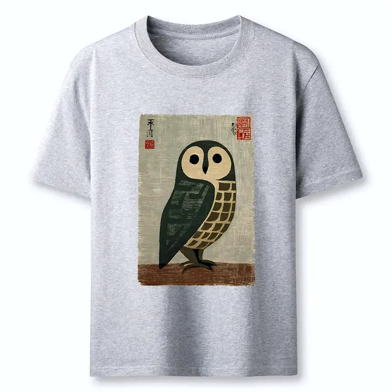Kyoto-Lion Traditional Owl In Japanese Art Classic T-Shirt