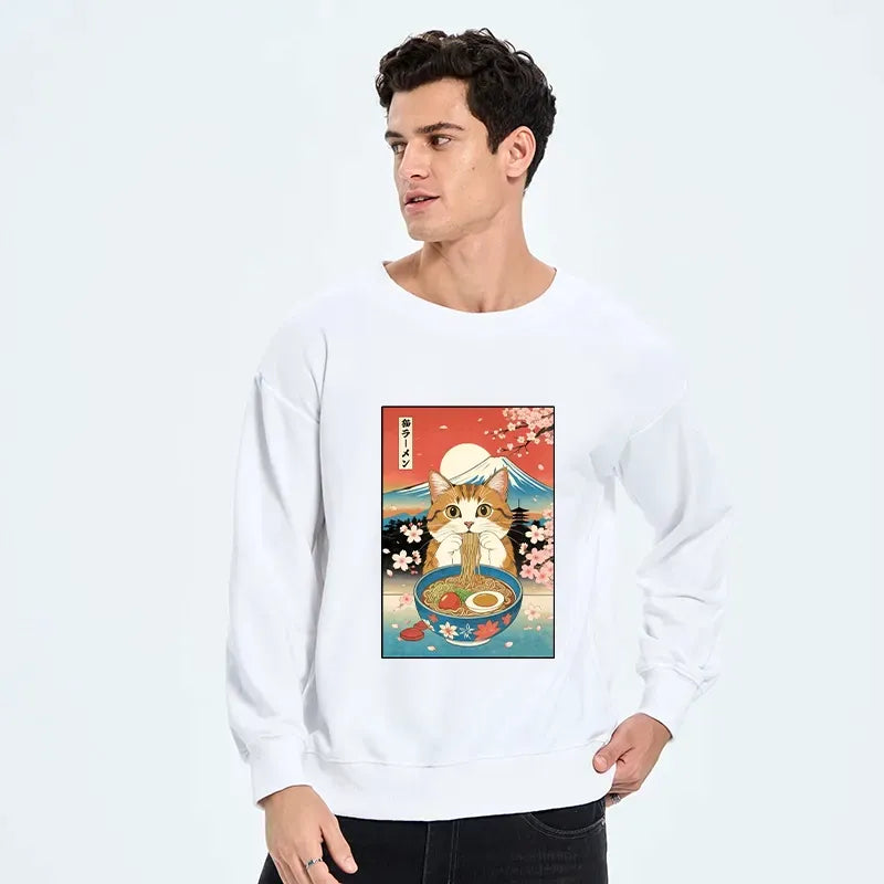 kyoto lion cat sweatshirt for men