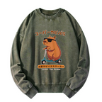 japanese streetwear capybara sweatshirt