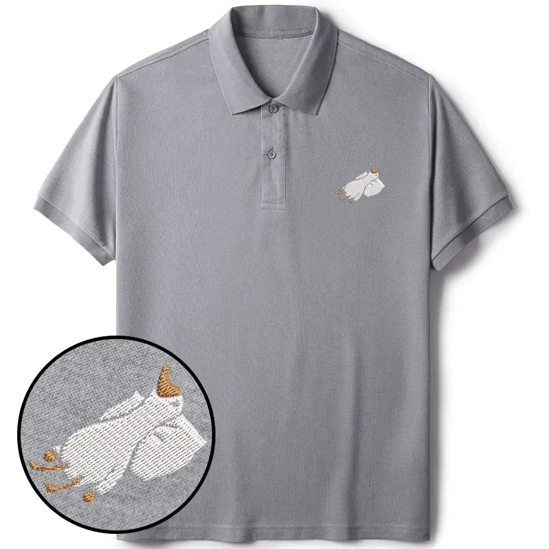 Kyoto-Lion Sleeping Goose Polo Shirt Gift Idea