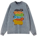 Colorful Capybara Long Sleeve T-Shirt for Daily Wear