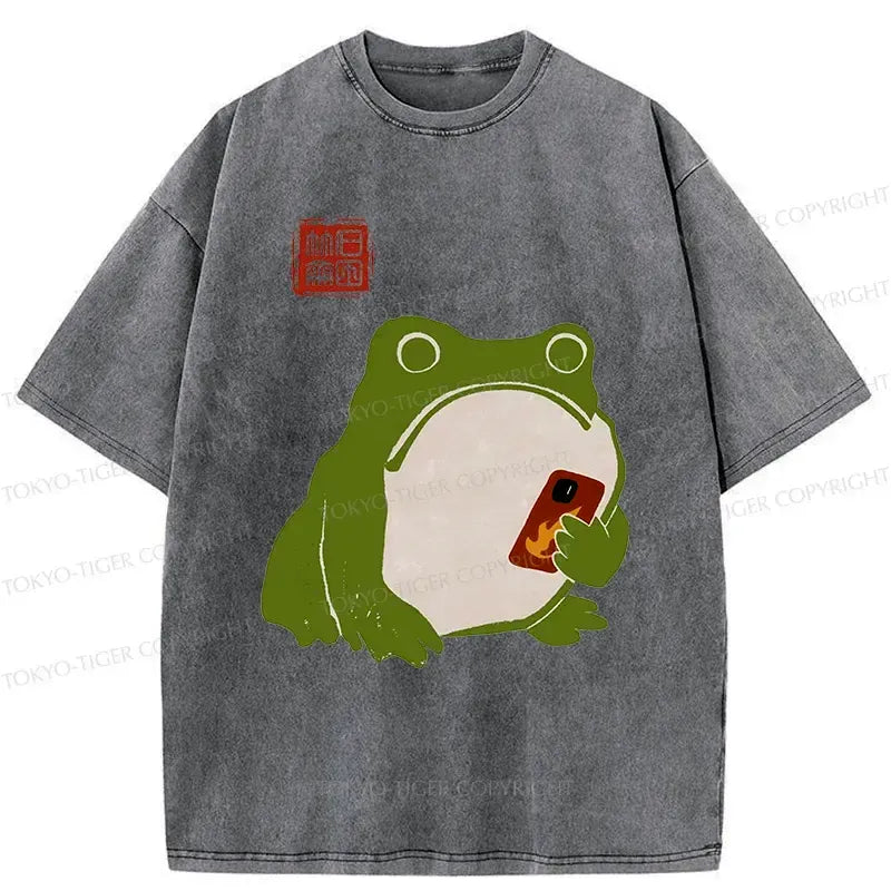 Washed Frog T-Shirt Gift Idea