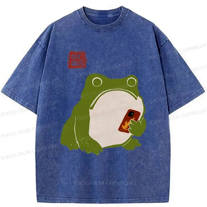 Japanese Vintage Frog Tee Free Shipping