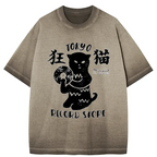 tokyo record store gradient washed tee