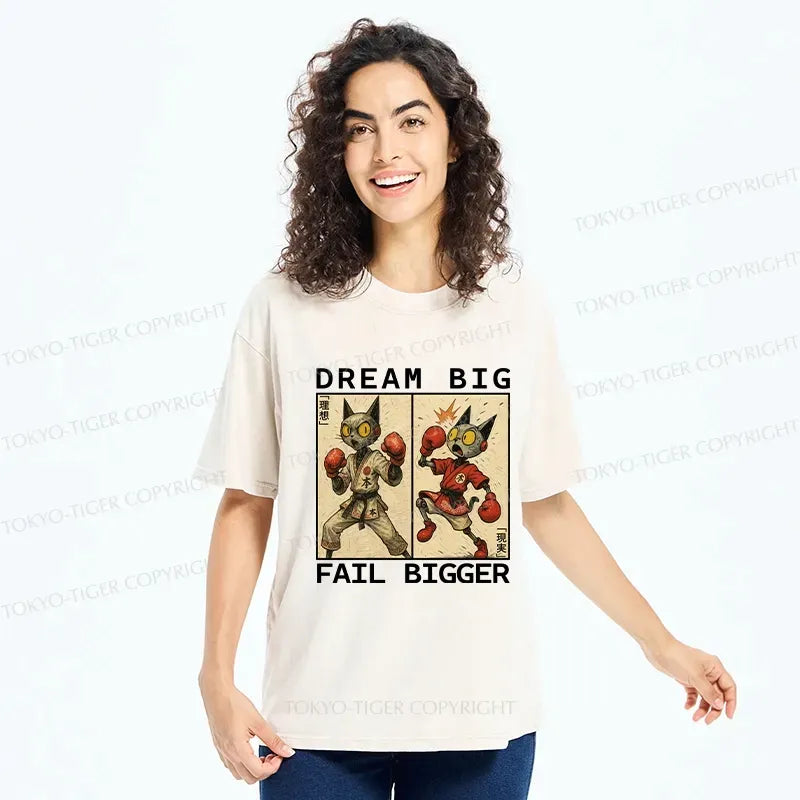 Kyoto-Lion Dream Big Fail Bigger Washed T-Shirt