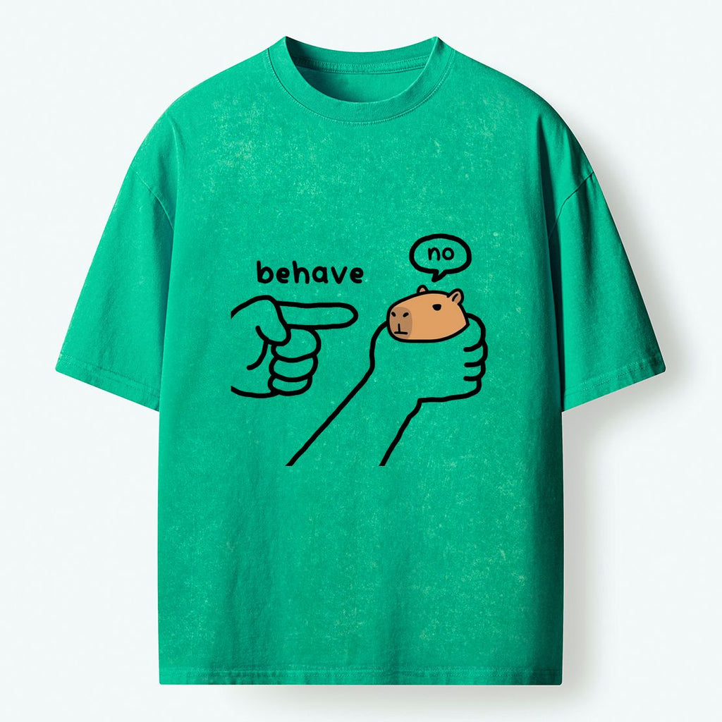 Japanese Capybara Washed T-Shirt