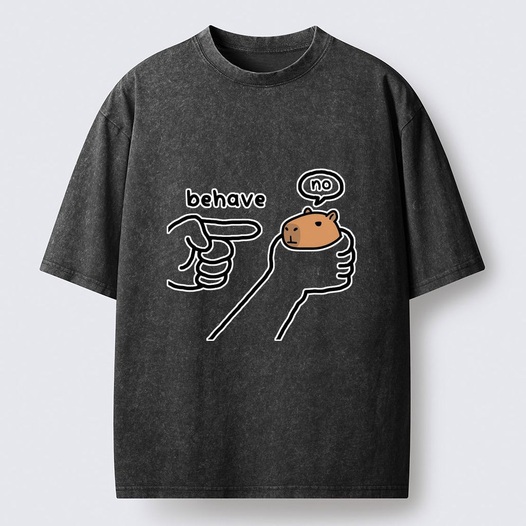 Kyoto-Lion Dishonest Capybara Washed T-Shirt