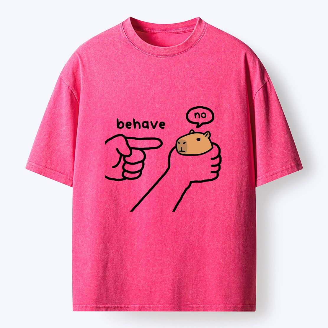Japanese Capybara Washed T-Shirt