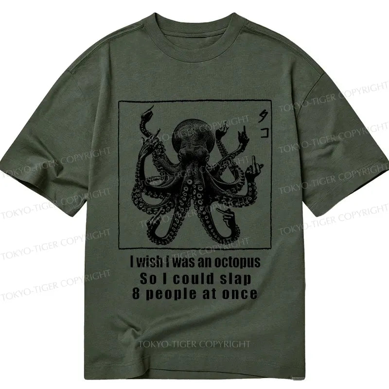 Japanese octopus t-shirt for daily wear