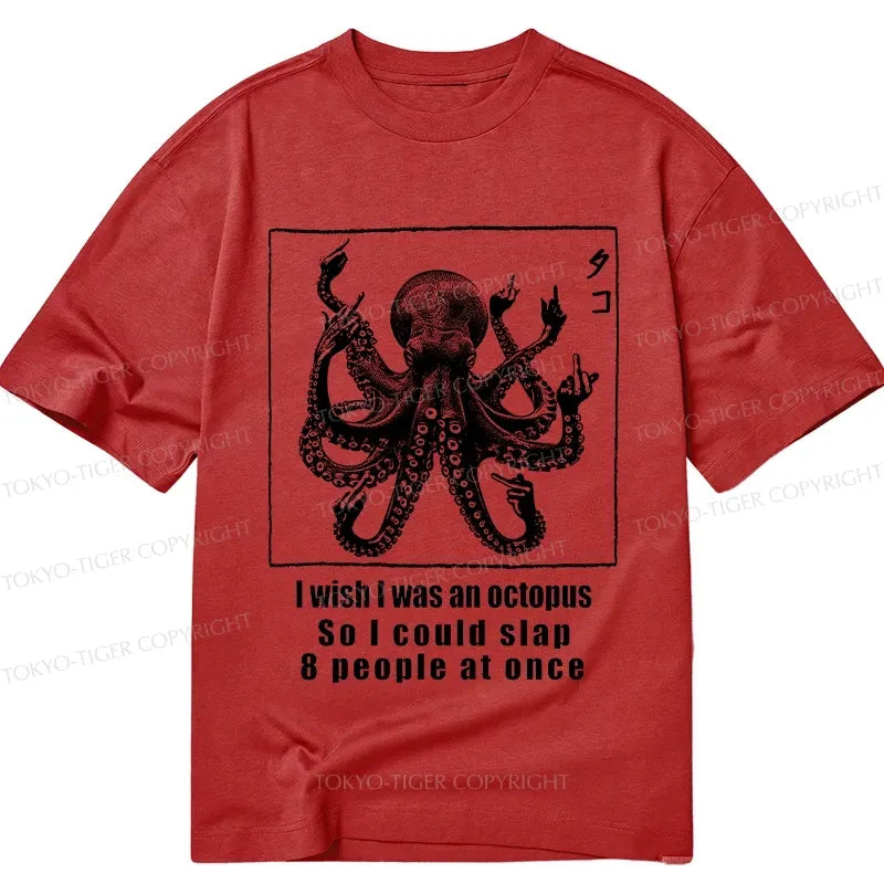 Japanese octopus t-shirt for daily wear