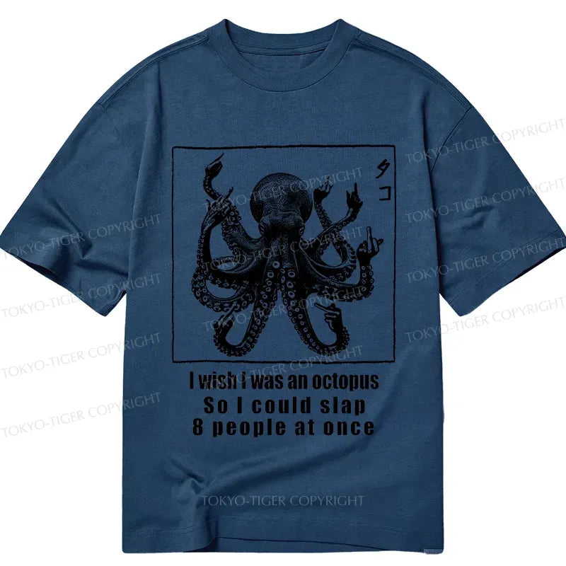 Japanese octopus t-shirt for daily wear