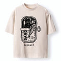 Japanese vintage black cat t-shirt