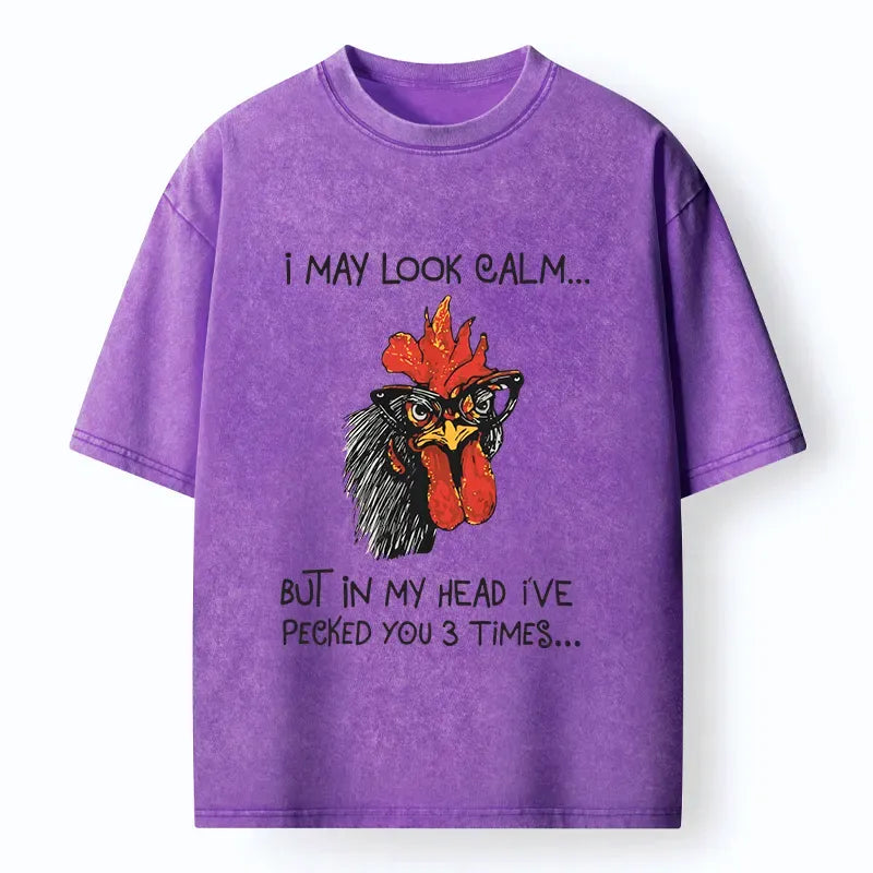Kyoto-Lion Inner Rebellion Washed T-Shirt