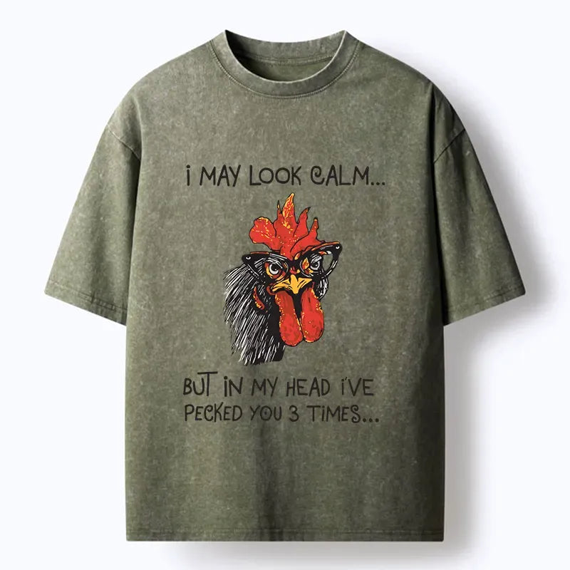 Kyoto-Lion Inner Rebellion Washed T-Shirt