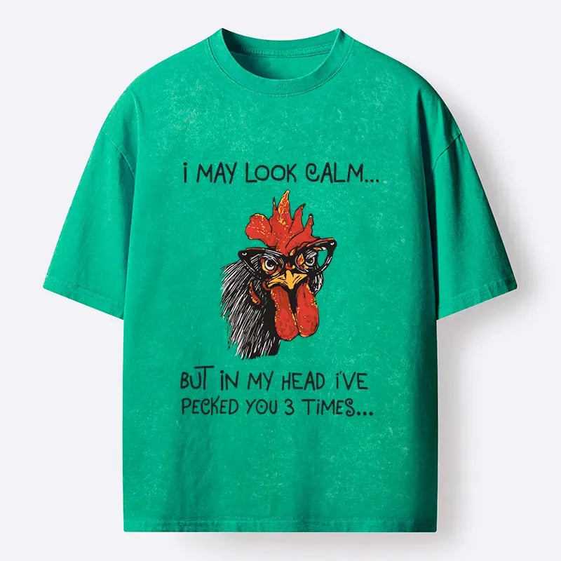 Kyoto-Lion Inner Rebellion Washed T-Shirt