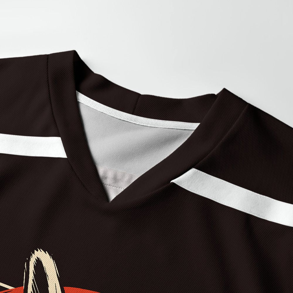 Kyoto-Lion Rabbit Japanese Samurai Long-Sleeve Hockey Jersey