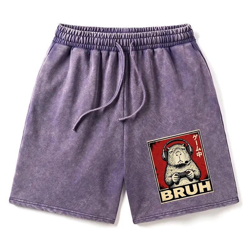 Kyoto-Lion Capybara Casual Shorts for Men