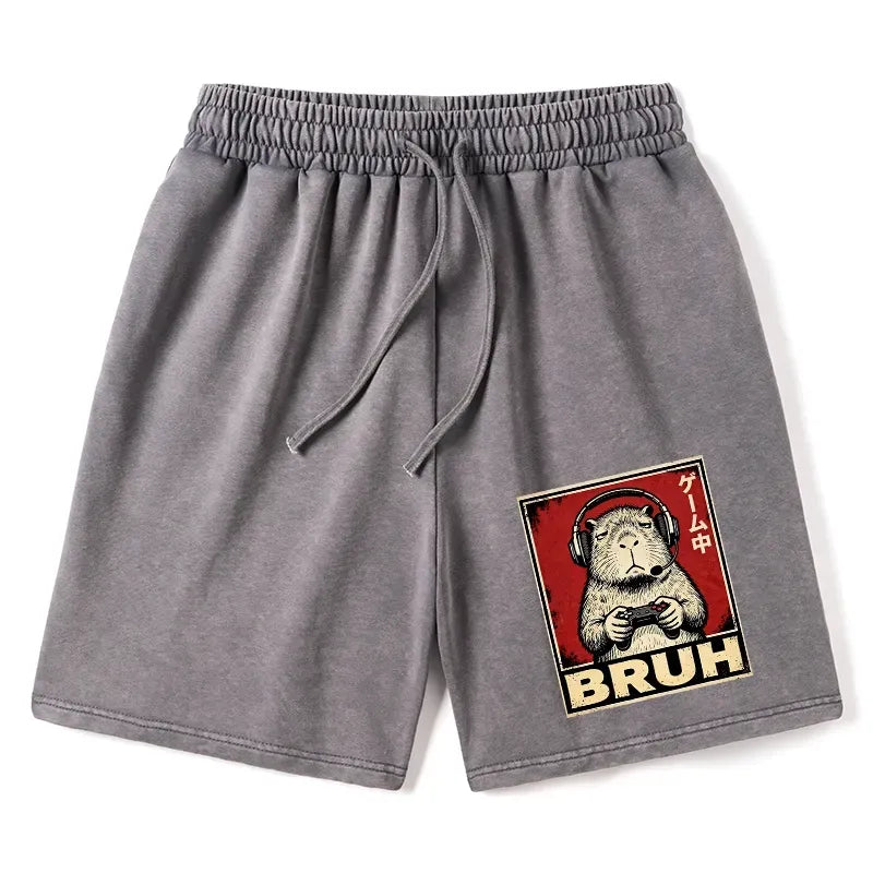 Capybara Playing Games Shorts for Streetwear