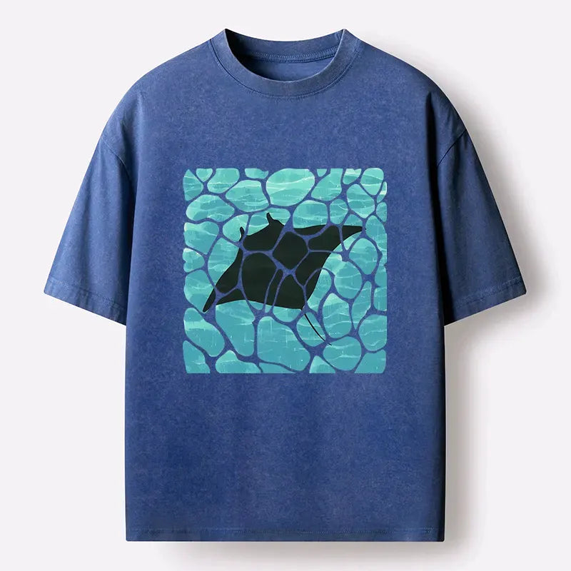 japanese washed t-shirt for daily wear