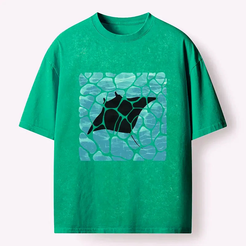 soft manta ray fish t-shirt gift idea