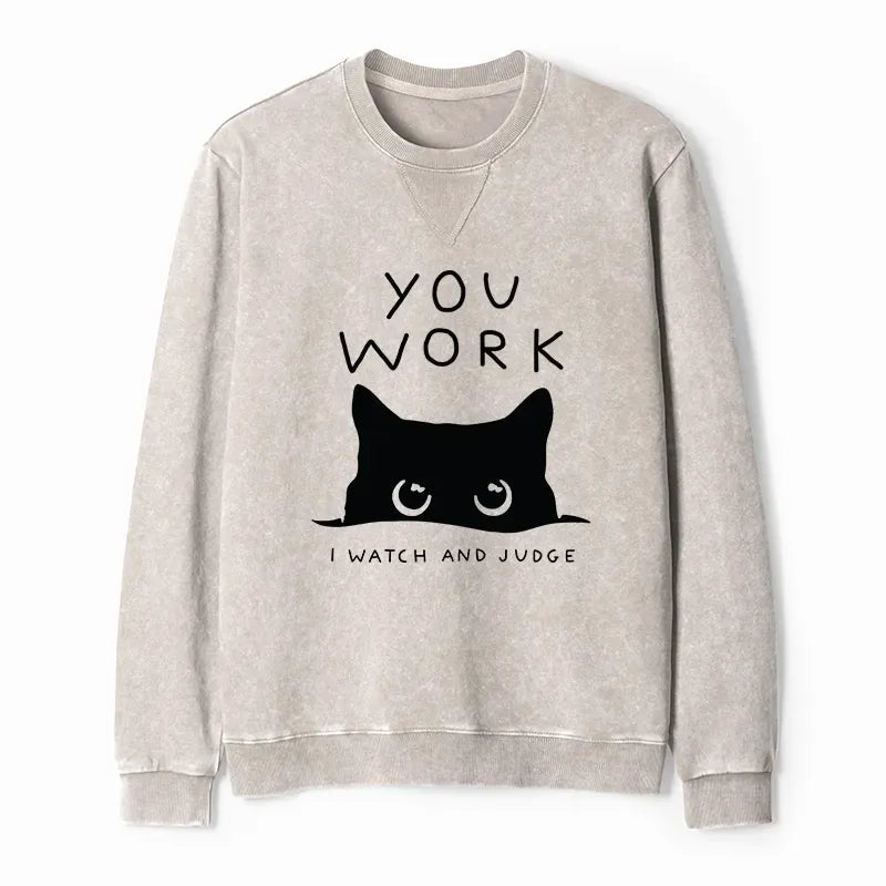 Trendy Washed Terry Sweatshirt