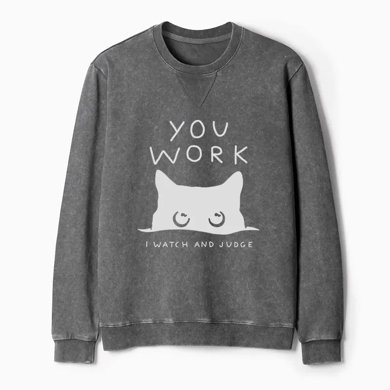 Japanese Cat Sweatshirt for Daily Wear